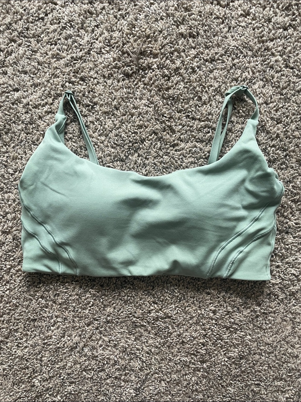 Light Green Seamless Cami Sports Bra
